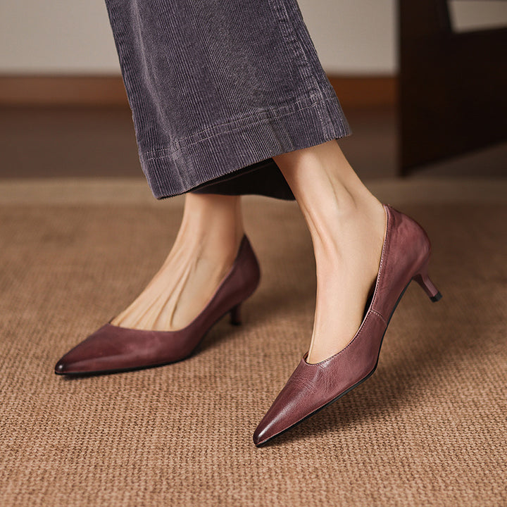 Relle Genuine Leather Heels
