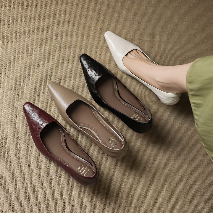 Enne Genuine Leather Heels