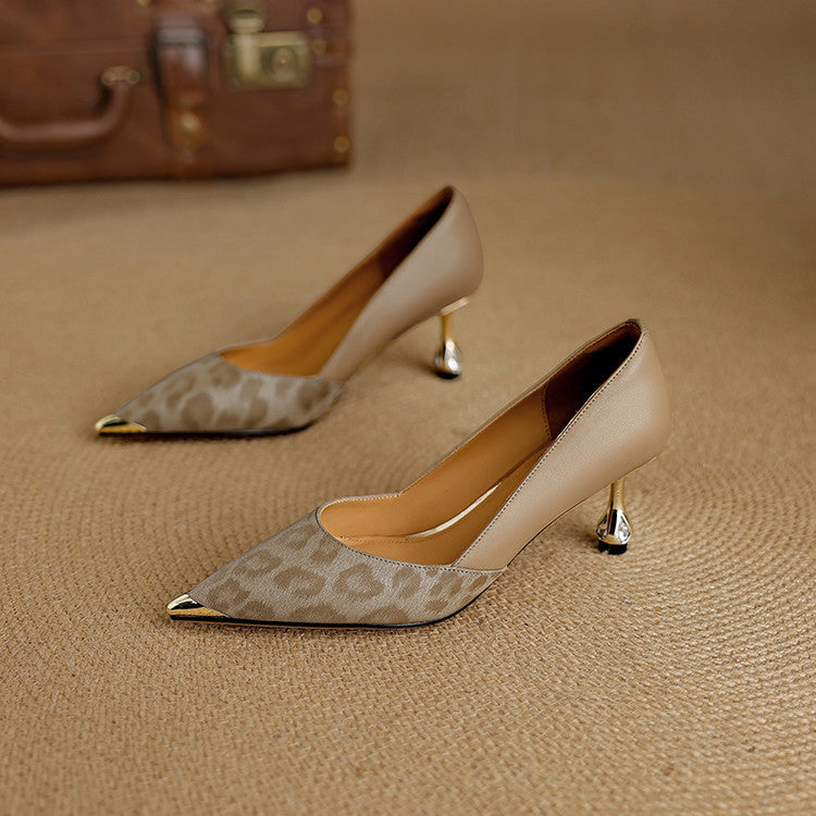 Valea Genuine Leather Heels