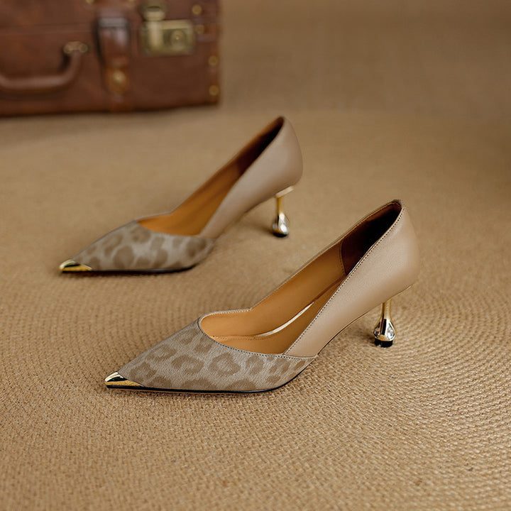 Valea Genuine Leather Heels