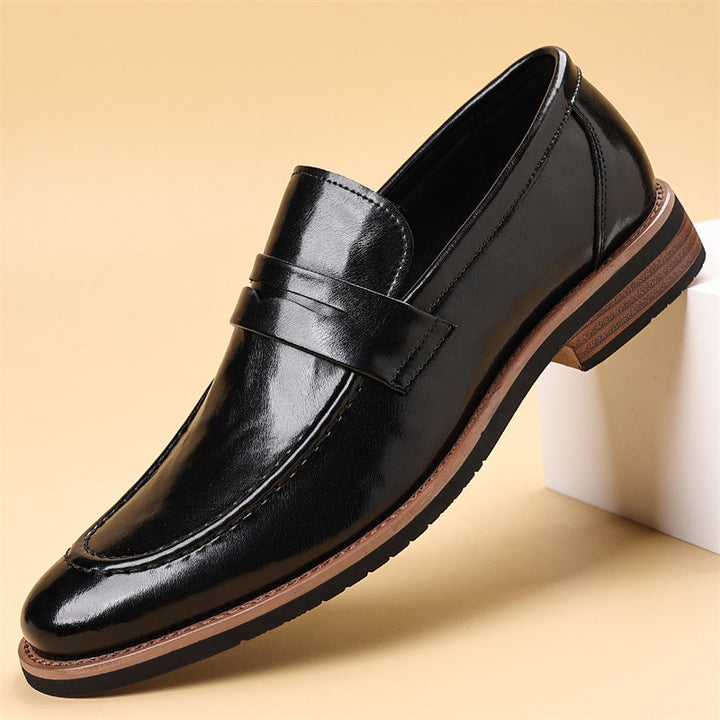 Lurex Genuine Leather Loafers