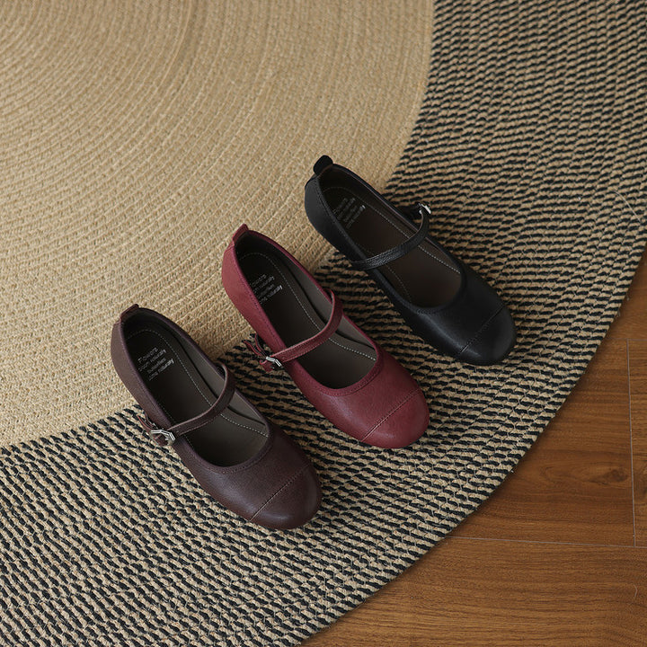 Sela Genuine Leather Flats