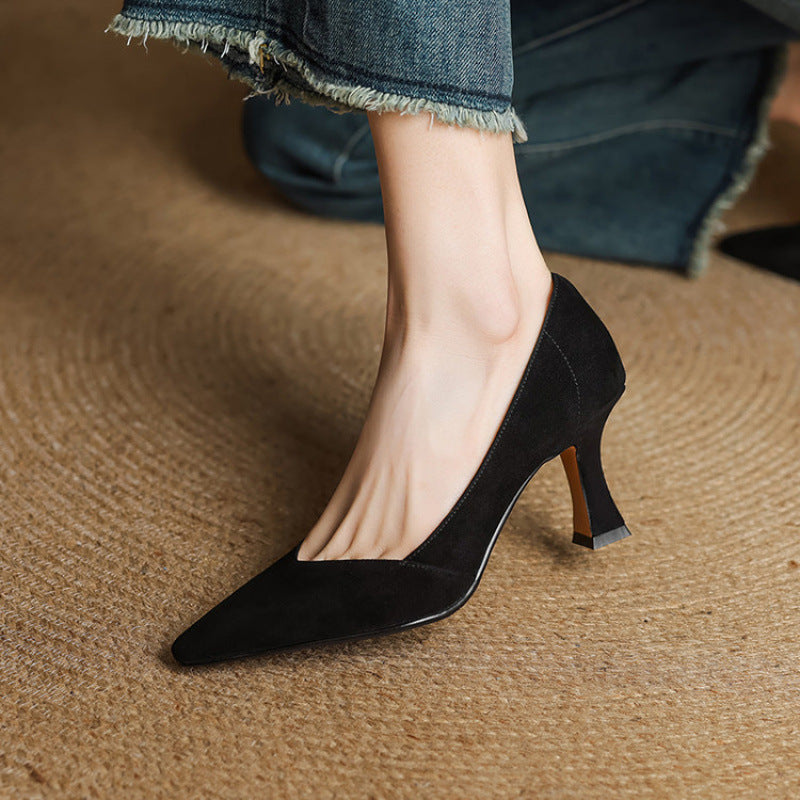 Zyne Genuine Leather Heels