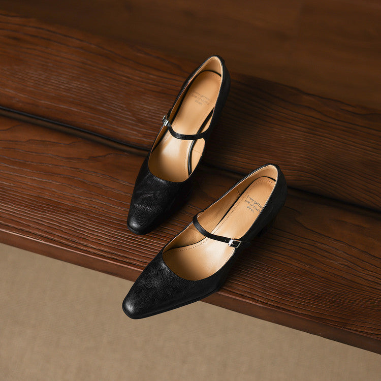 Veria Genuine Leather Heels