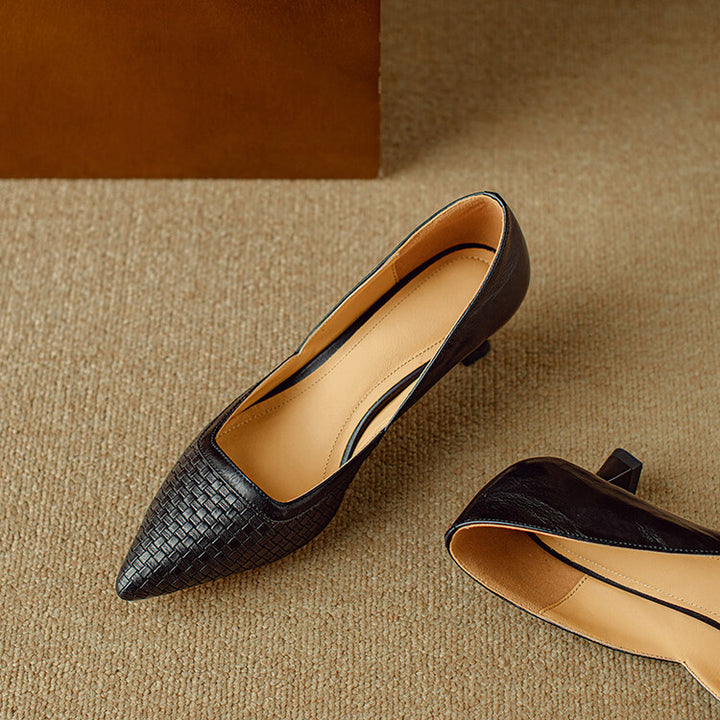 Enzo Genuine Leather Heels