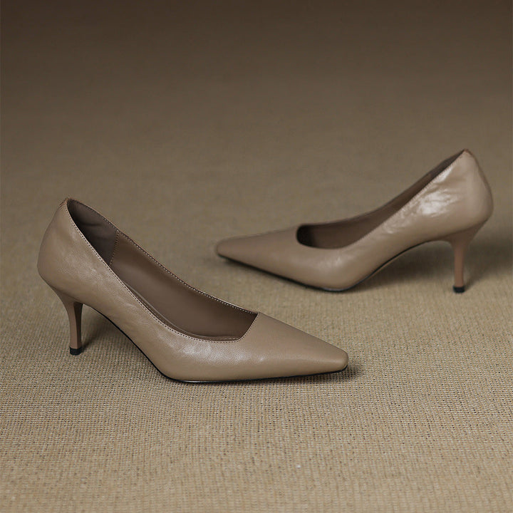 Enne Genuine Leather Heels