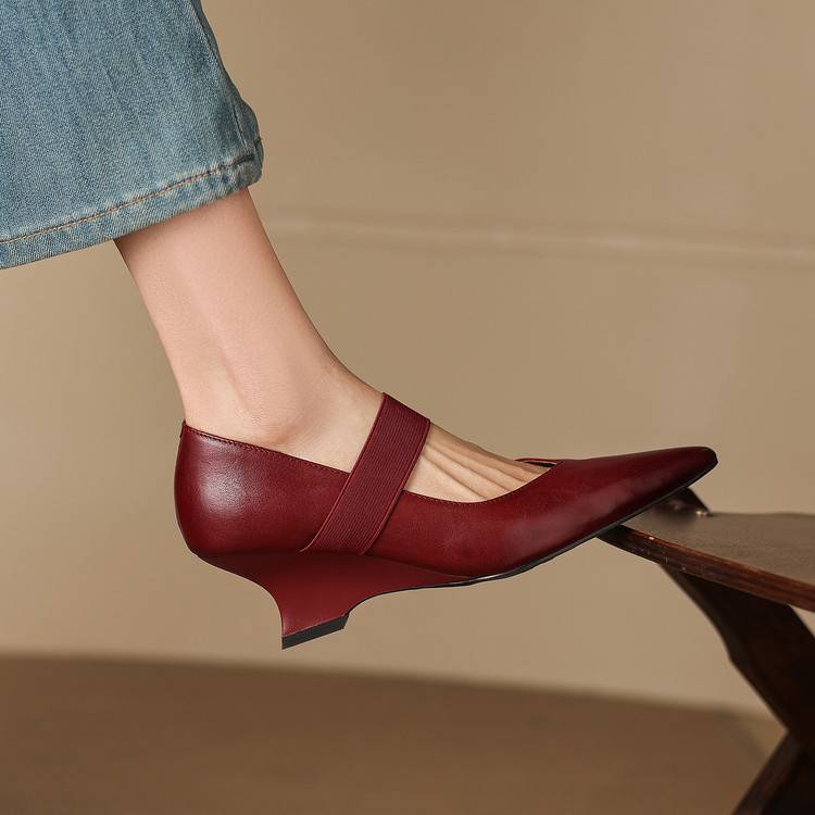 Tiera Genuine Leather Heels
