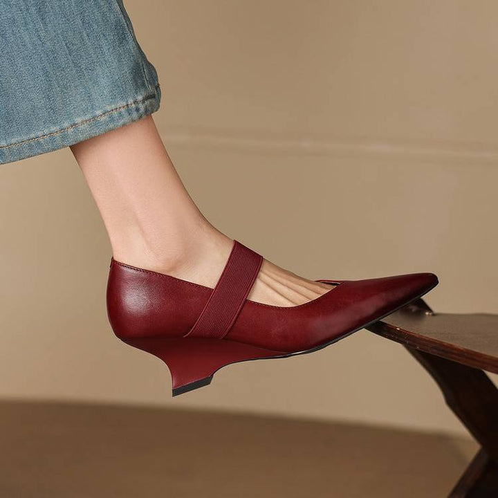 Tiera Genuine Leather Heels