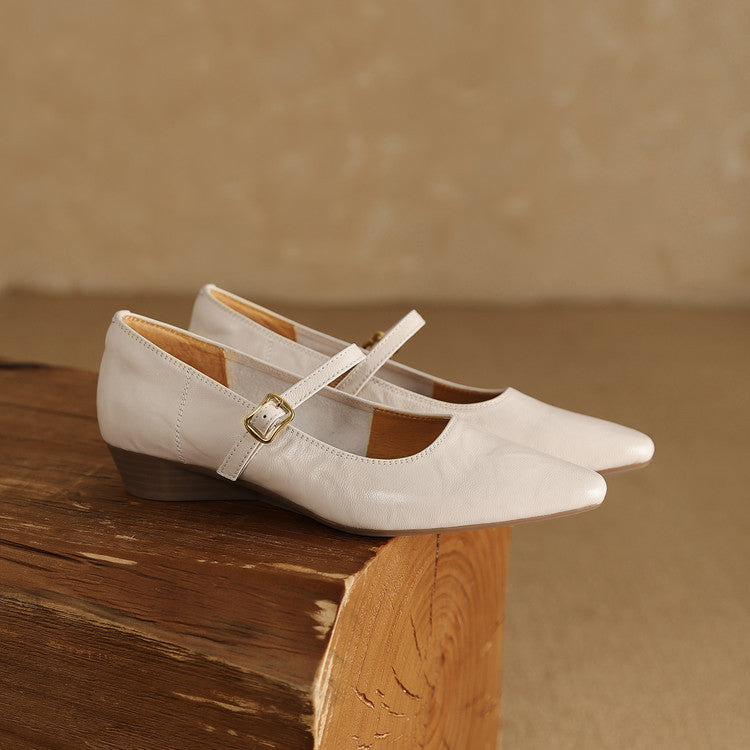 Rena Genuine Leather Pumps