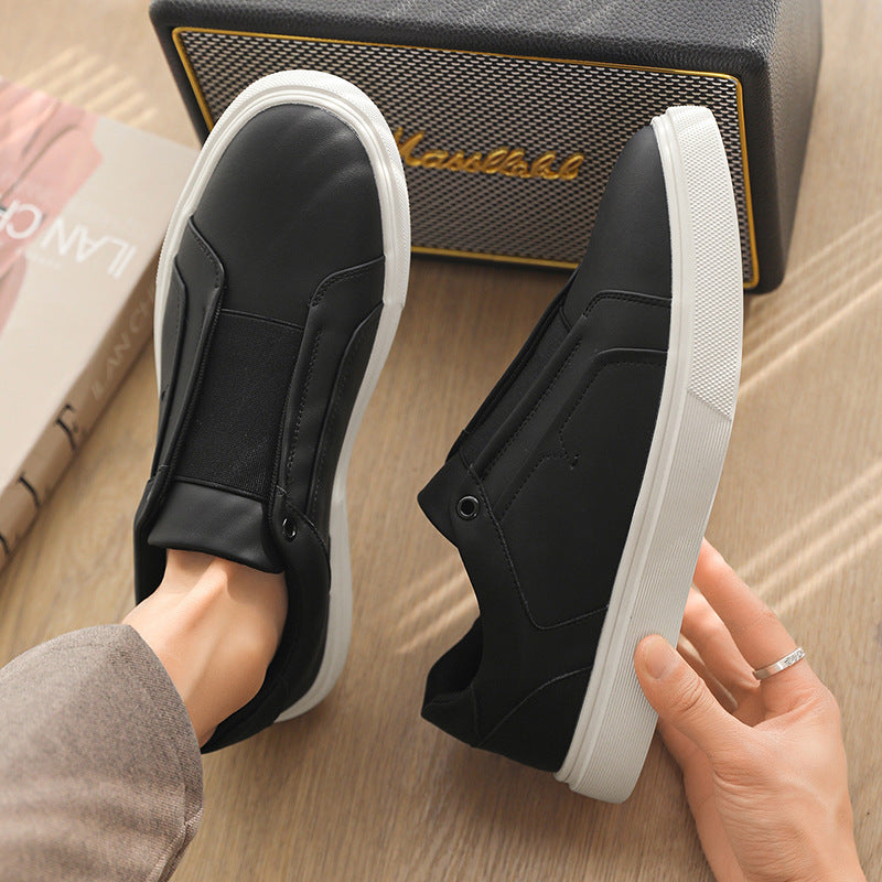 Drevo Genuine Leather Slip-On Sneakers