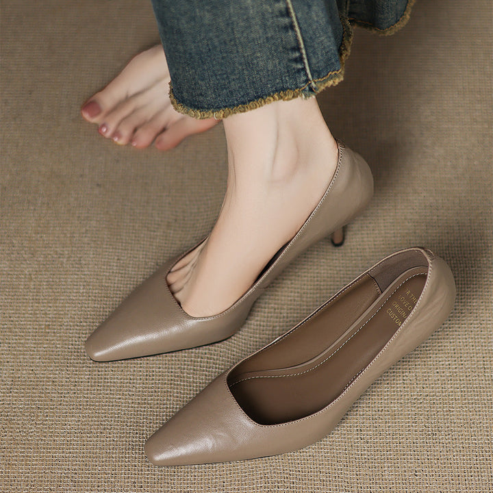 Enne Genuine Leather Heels