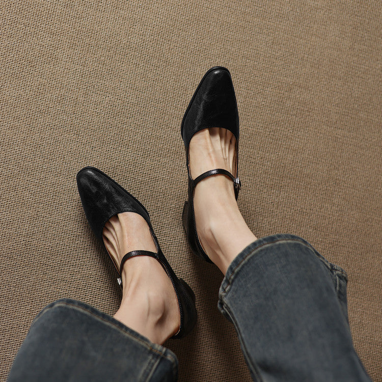 Veria Genuine Leather Heels