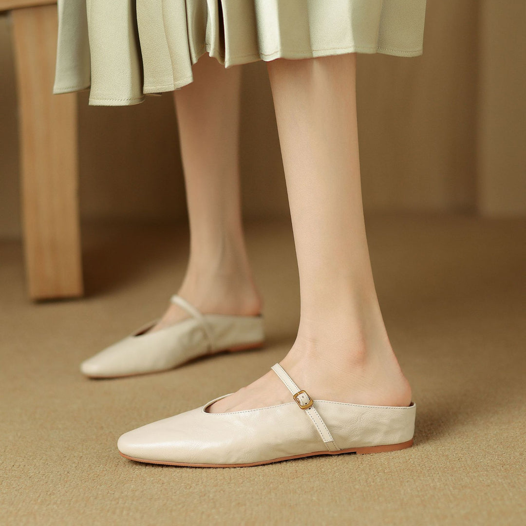 Kiro Genuine Leather Mules