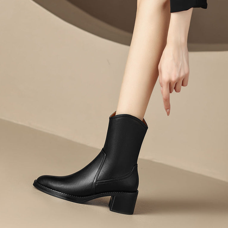 Zaria Genuine Leather Boots
