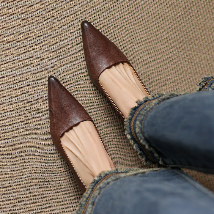 Revia Genuine Leather Heels