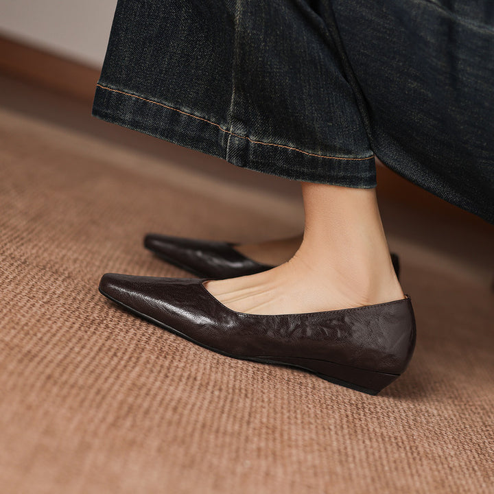 Milan Genuine Leather Flats