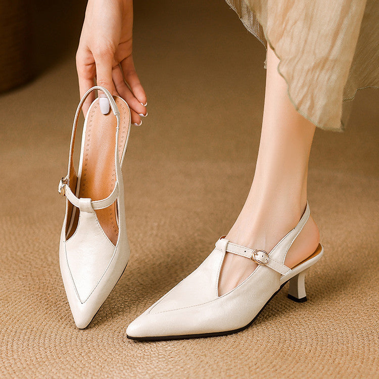 Loren Leather Heels