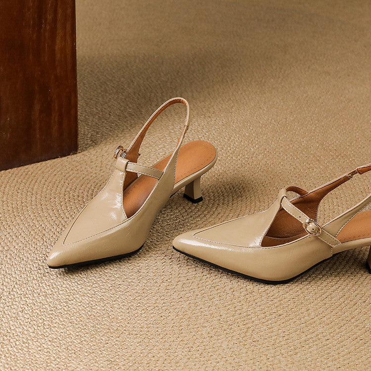 Loren Leather Heels