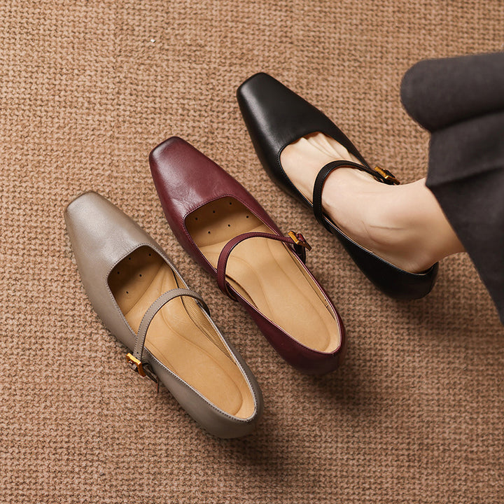 Aira Genuine Leather Heels