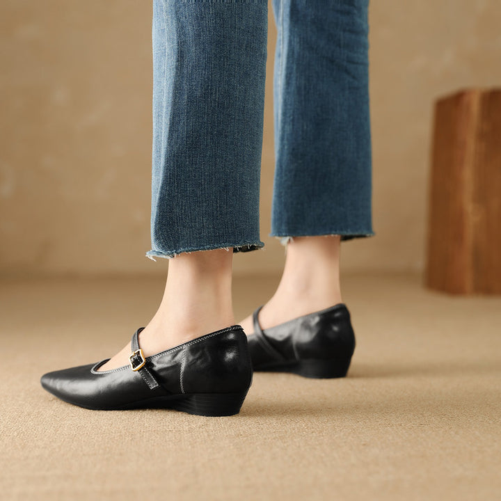 Rena Genuine Leather Pumps