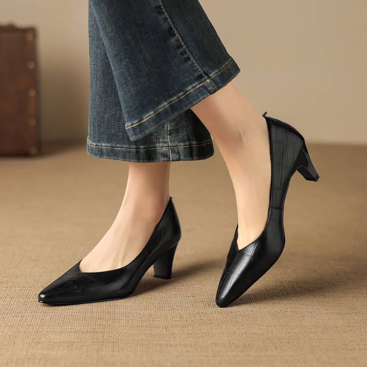 Nea Genuine Leather Heels