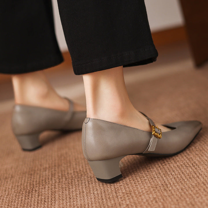 Aira Genuine Leather Heels