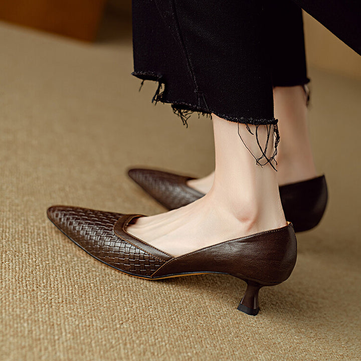 Enzo Genuine Leather Heels