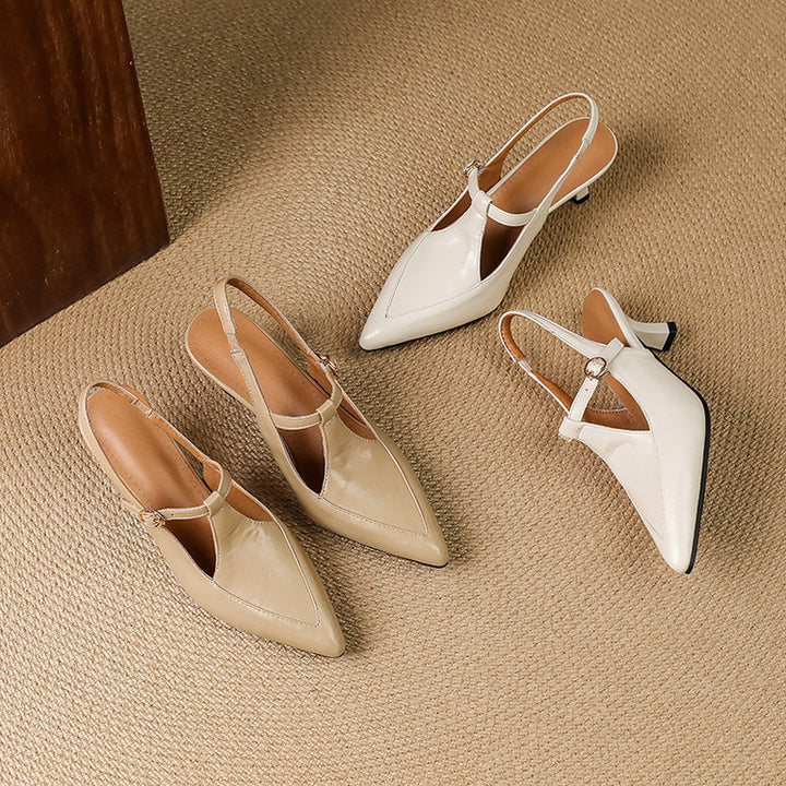 Loren Leather Heels
