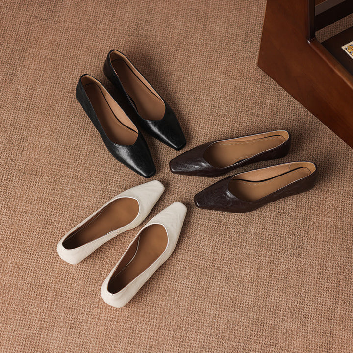 Milan Genuine Leather Flats