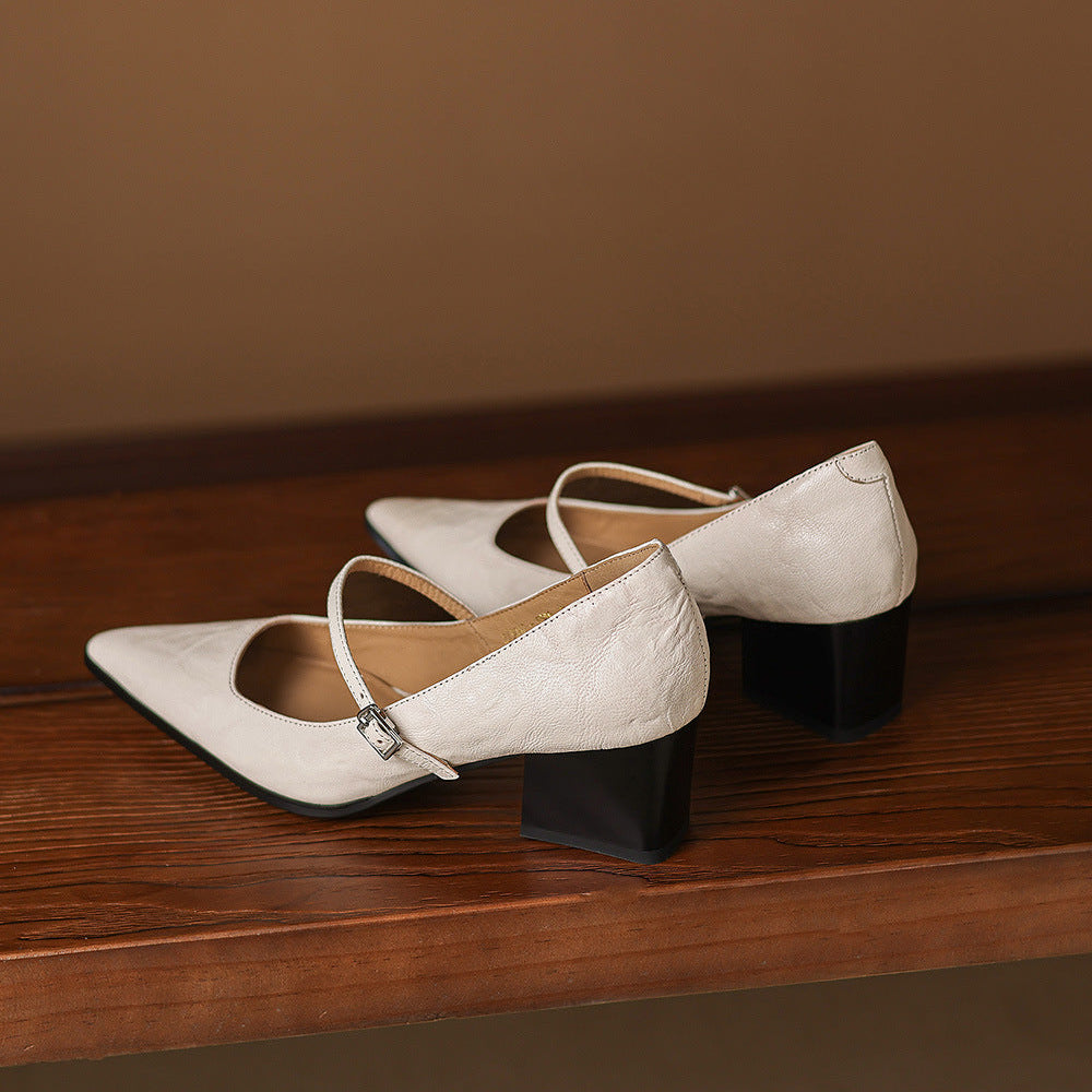 Orvia Genuine Leather Heels