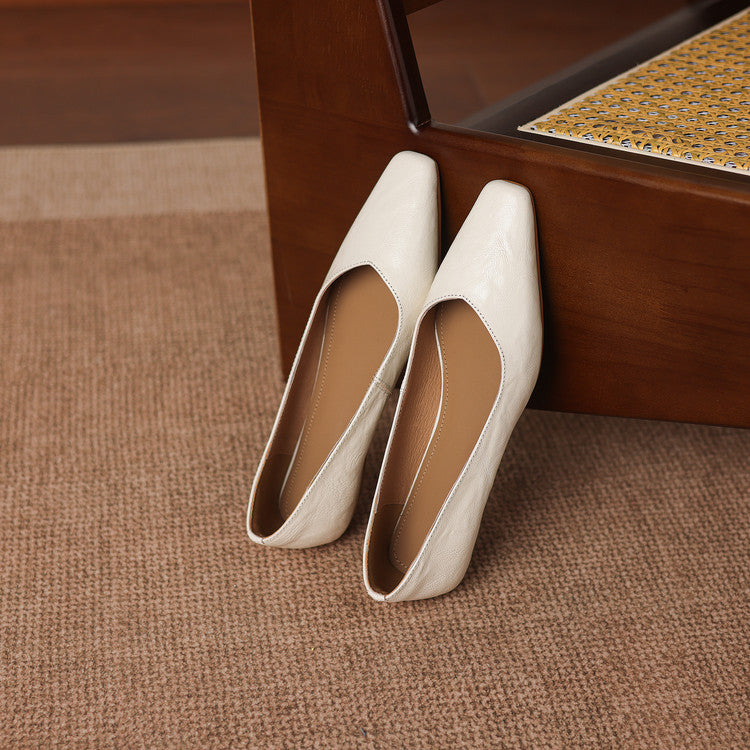 Milan Genuine Leather Flats