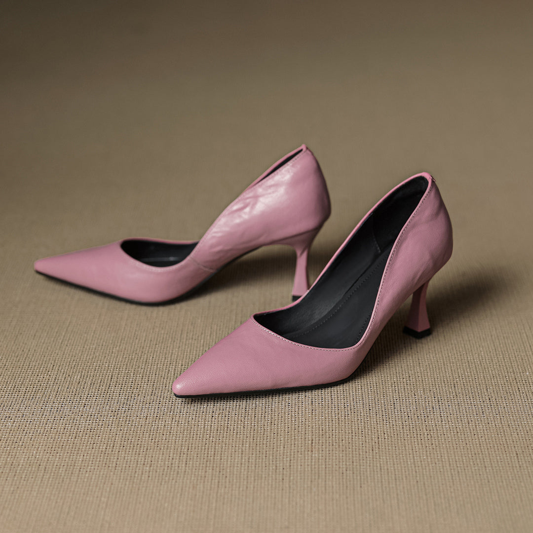 Viora Genuine Leather Heels