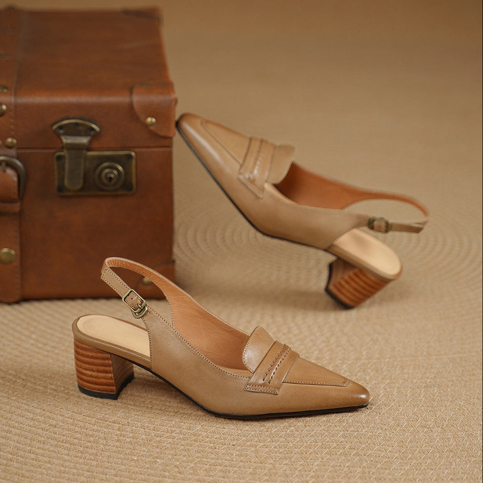 Rema Genuine Leather Heels