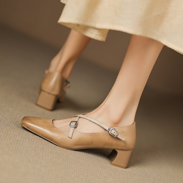 Ciora Genuine Leather Heels