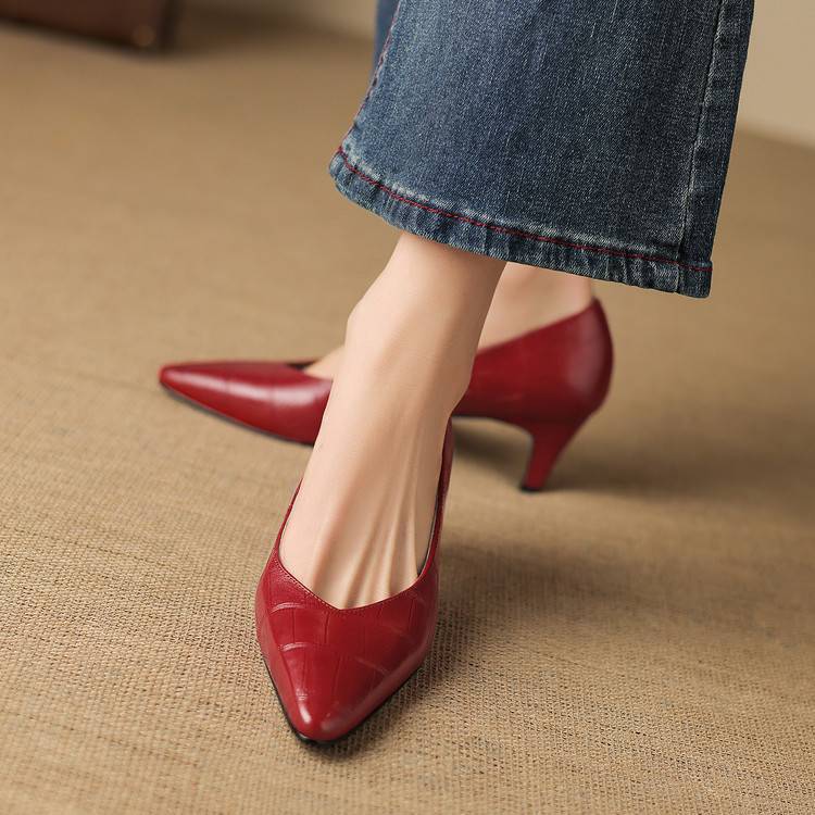 Nea Genuine Leather Heels
