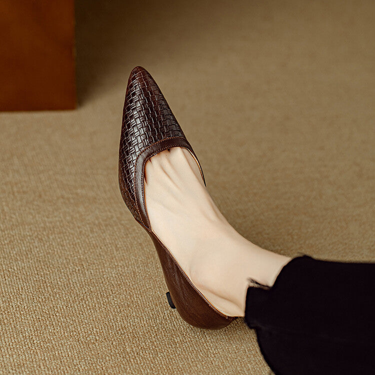Enzo Genuine Leather Heels