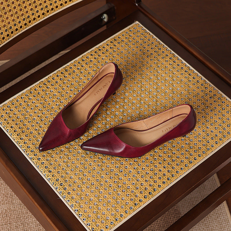 Relle Genuine Leather Heels