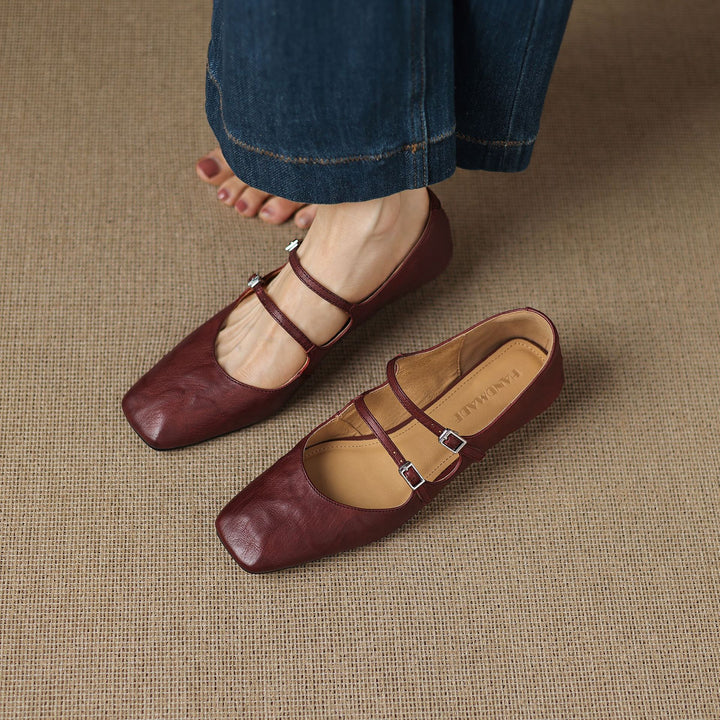 Orik Genuine Leather Flats