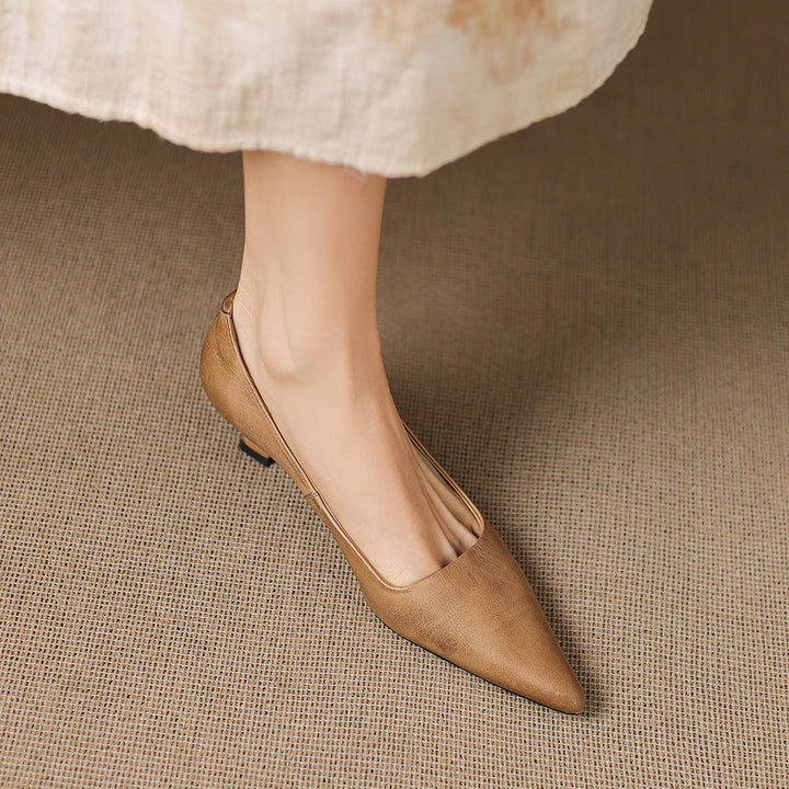 Revia Genuine Leather Heels