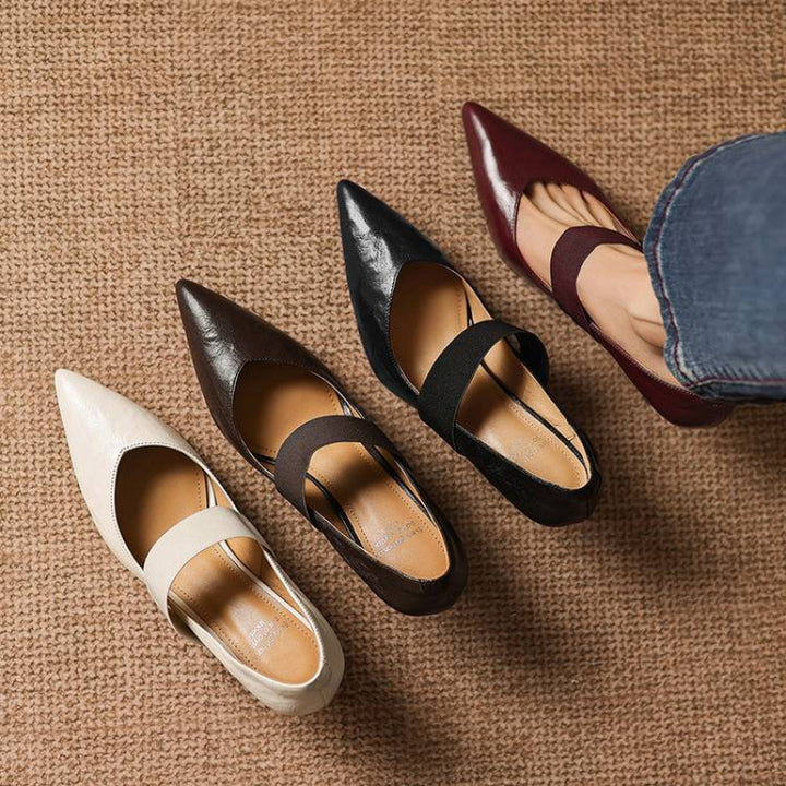 Cyra Genuine Leather Heels