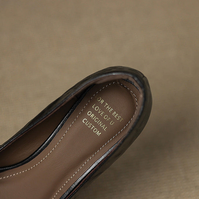Enne Genuine Leather Heels