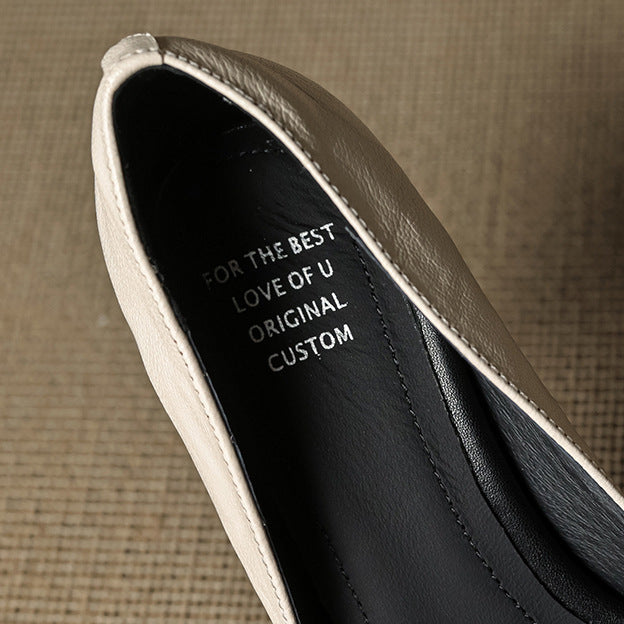 Viora Genuine Leather Heels