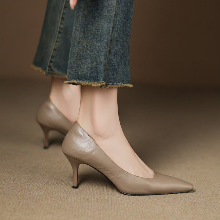 Enne Genuine Leather Heels