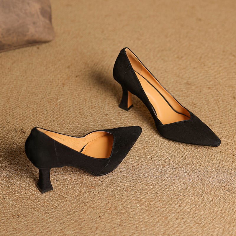 Zyne Genuine Leather Heels