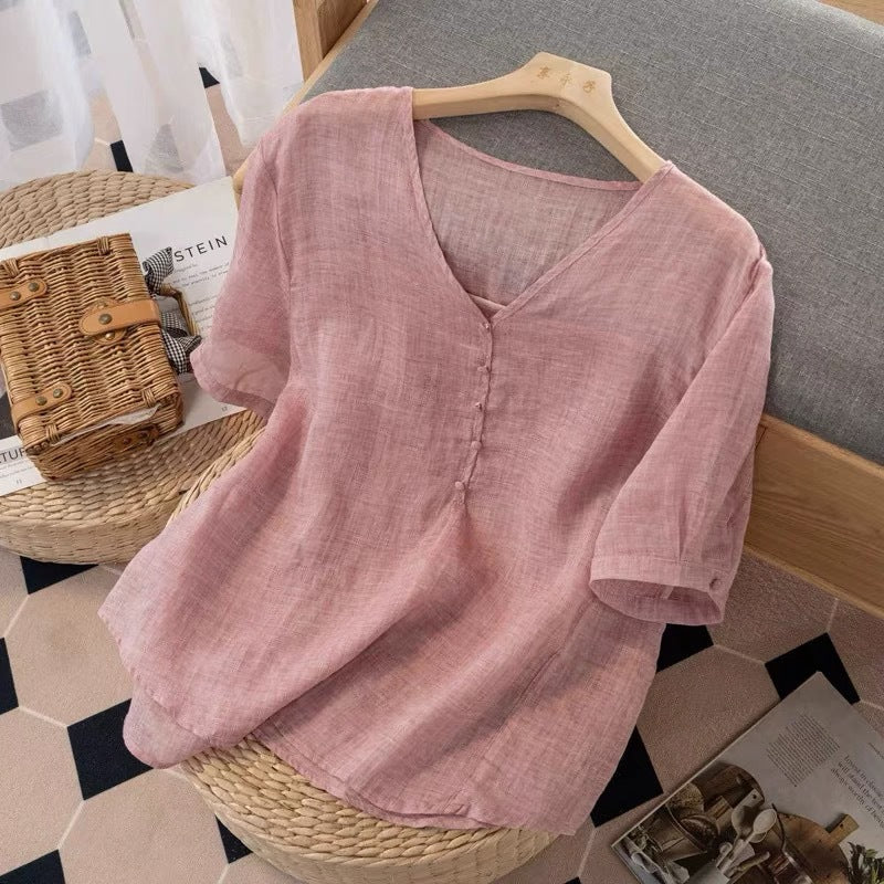 Mayla Linen Blouse