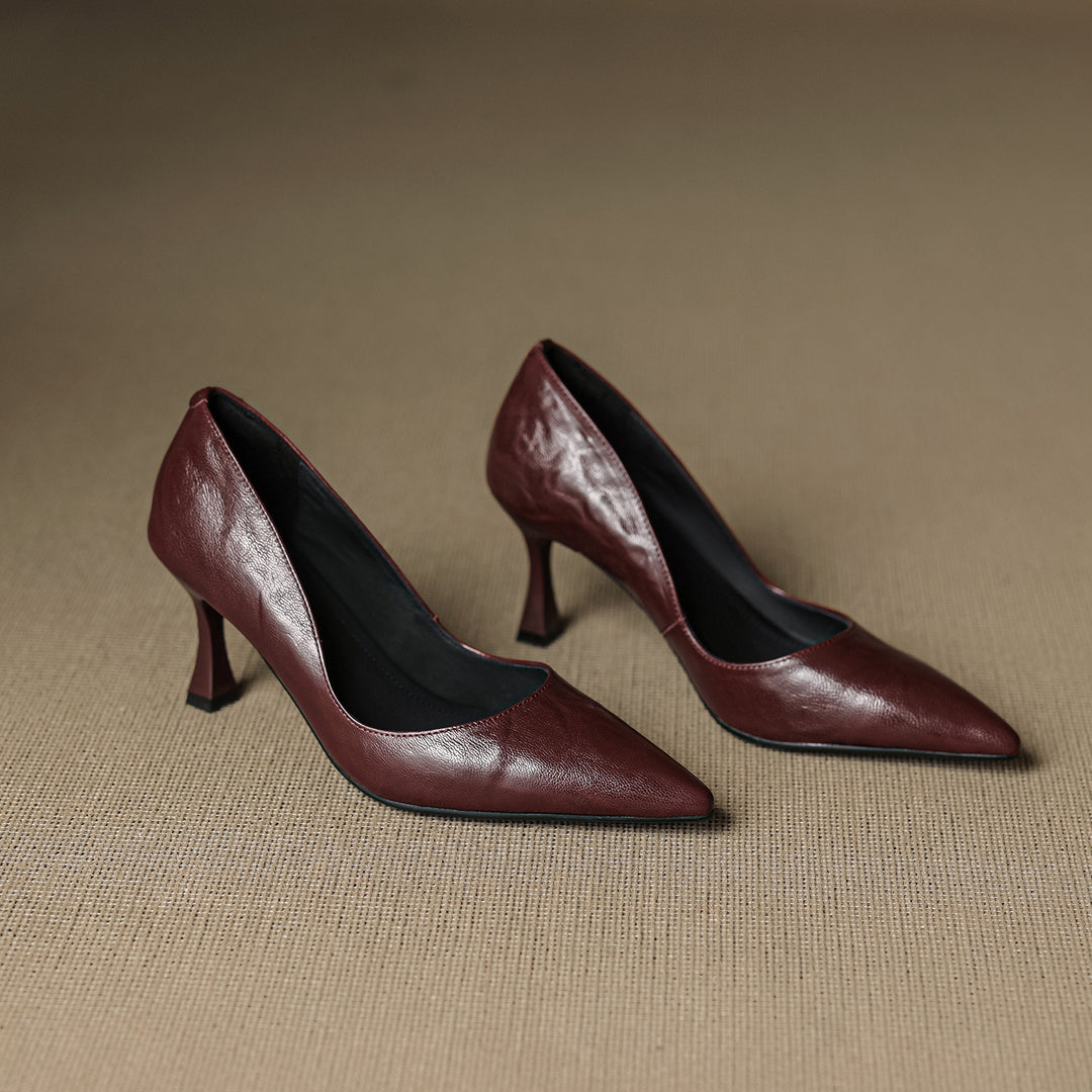 Viora Genuine Leather Heels