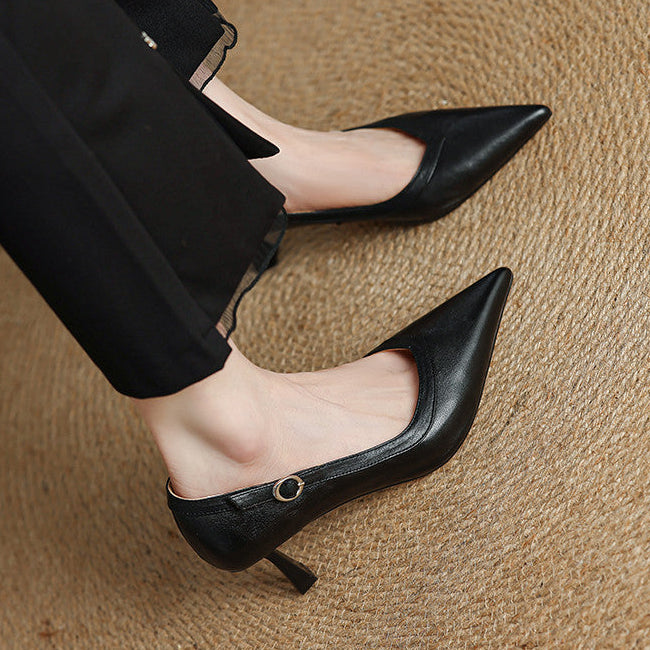 Ezel Genuine Leather Heels
