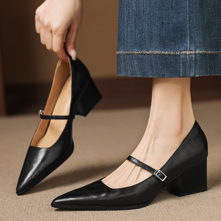 Orvia Genuine Leather Heels