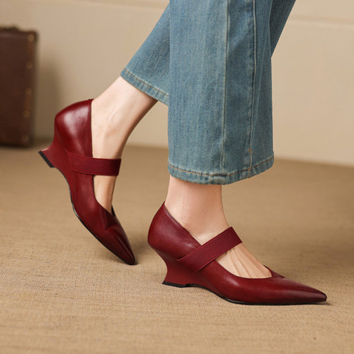 Tiera Genuine Leather Heels