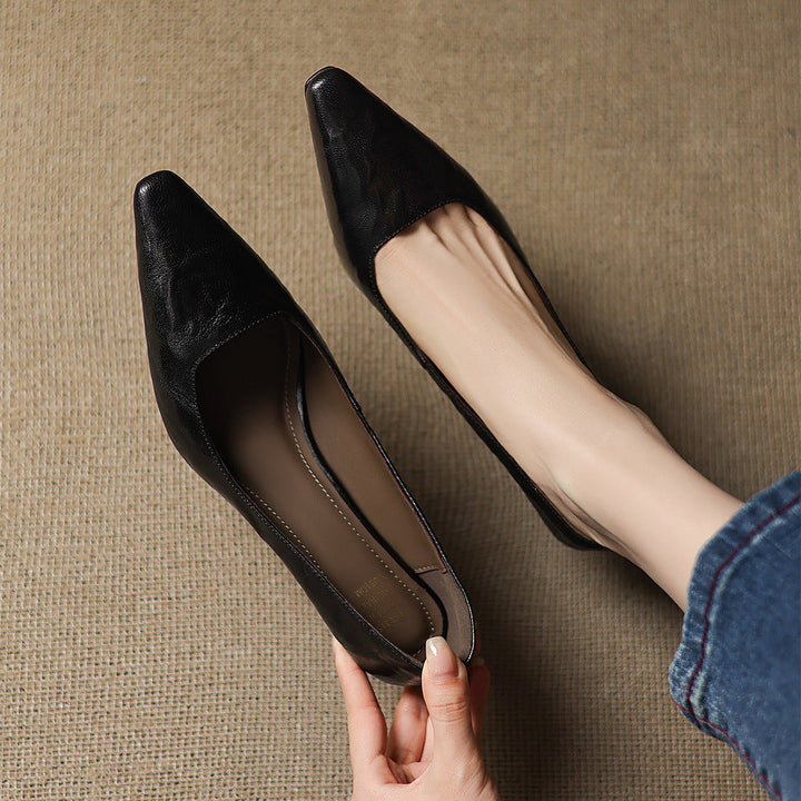 Enne Genuine Leather Heels